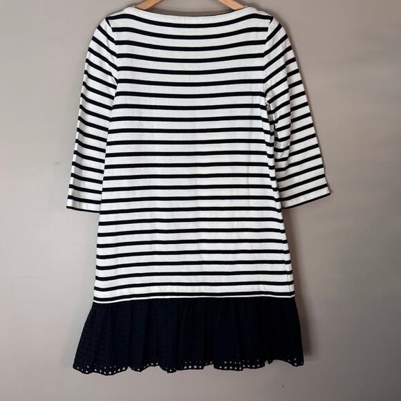 Kate Spade New York Broome Street Dot Eyelet Stripe Dress Size Small - Picture 6 of 6